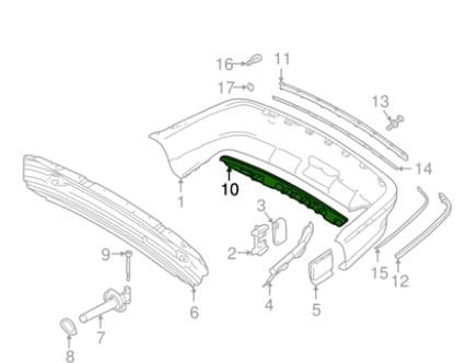 Абсорбер бампера заднего BMW 51 12 8 174 878