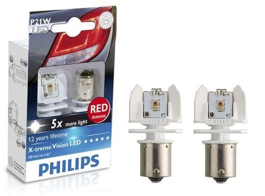 Philips 12898RX2 Лампа светодиодная Philips X-treme Vision LED P21W 12V BA15s (2 шт.) 12898RX2: Купить в Украине - Отличная цена на EXIST.UA!