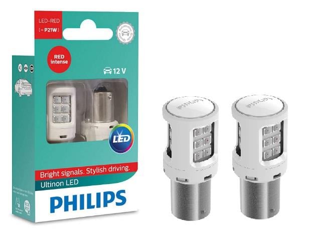 Philips 11498ULRX2 Лампа світлодіодна Philips Ultinon LED P21W 12V BA15s (2 шт.) 11498ULRX2: Купити в Україні - Добра ціна на EXIST.UA!