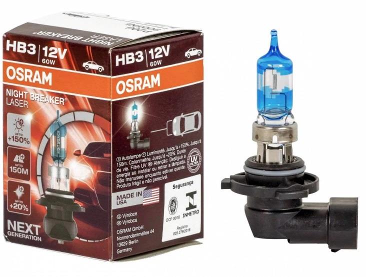 Osram 9005NL Лампа галогенна Osram Night Breaker Laser +150% 12В HB3 60Вт +150% 9005NL: Купити в Україні - Добра ціна на EXIST.UA!