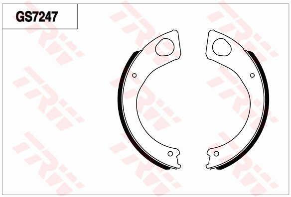 TRW GS7247 Колодки гальмівні стояночного гальма GS7247: Купити в Україні - Добра ціна на EXIST.UA!