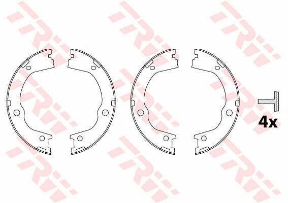 TRW GS8860 Колодки гальмівні стояночного гальма GS8860: Купити в Україні - Добра ціна на EXIST.UA!