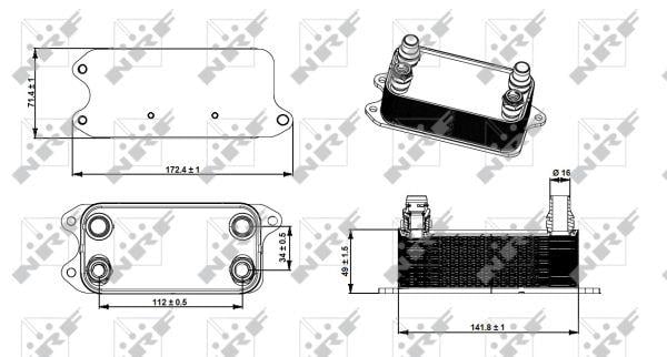 NRF Радиатор масляный – цена 3582 UAH