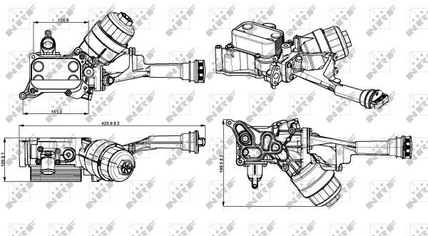 NRF Радиатор масляный – цена 7275 UAH