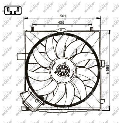 NRF 47732 Вентилятор радіатора охолодження 47732: Купити в Україні - Добра ціна на EXIST.UA!