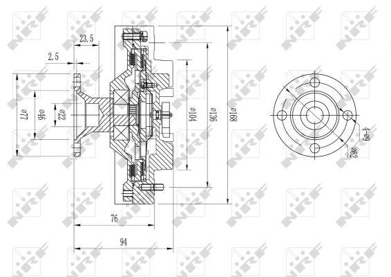 NRF Муфта вентилятора – цена 3084 UAH