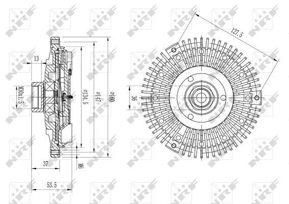 NRF Вискомуфта в сборе – цена 3024 UAH
