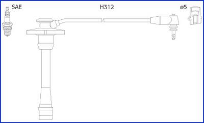 Hitachi 134130 Дроти високовольтні, комплект 134130: Купити в Україні - Добра ціна на EXIST.UA!