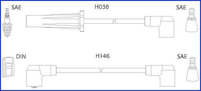 Hitachi 134448 Дроти високовольтні, комплект 134448: Купити в Україні - Добра ціна на EXIST.UA!