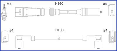 Hitachi 134705 Дроти високовольтні, комплект 134705: Купити в Україні - Добра ціна на EXIST.UA!