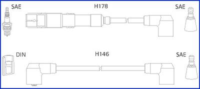 Hitachi 134755 Дроти високовольтні, комплект 134755: Купити в Україні - Добра ціна на EXIST.UA!