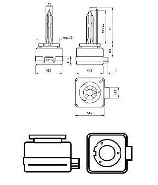 Лампа ксеноновая Philips D1S 85V 35W Philips 85415C1