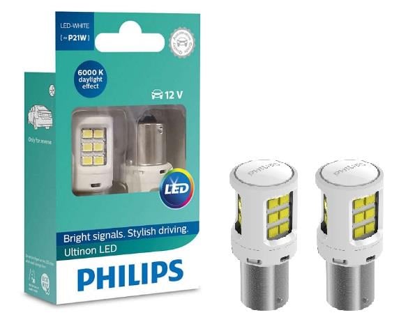 Philips 11498ULWX2 Лампа світлодіодна Philips Ultinon LED P21W 12V BA15s (2 шт.) 11498ULWX2: Купити в Україні - Добра ціна на EXIST.UA!