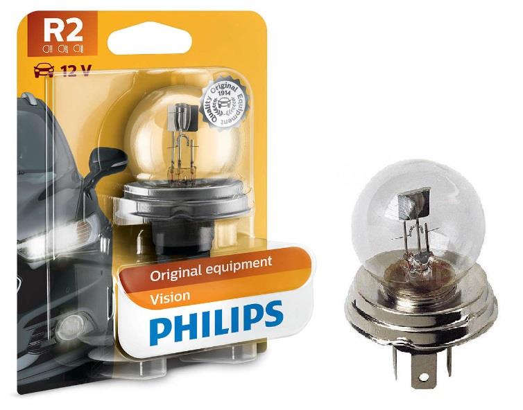 Philips 12160B1 Лампа галогенна Philips Vision 12В R2 45/40Вт 12160B1: Купити в Україні - Добра ціна на EXIST.UA!