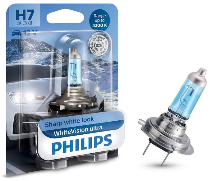 Philips 12972WVUB1 Лампа галогенна Philips Whitevision Ultra 12В H7 55Вт 12972WVUB1: Приваблива ціна - Купити в Україні на EXIST.UA!
