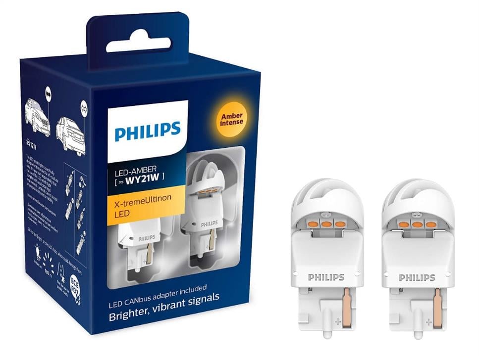 Philips 11065XUAXM Лампа світлодіодна Philips X-tremeUltinon LED gen2 WY21W 12V W3x16d (2 шт.) 11065XUAXM: Купити в Україні - Добра ціна на EXIST.UA!