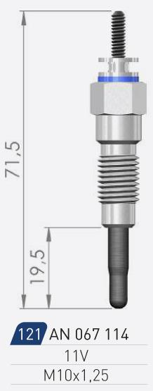AN067114 A-N Parts Свеча накаливания