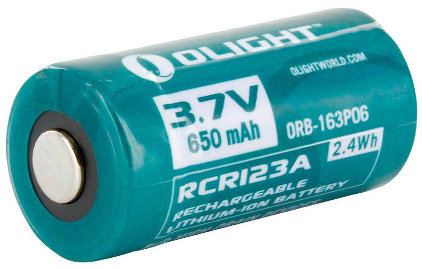 Olight ORB2-163P06 Акумуляторна батарея RCR 123 Li-Ion 650 mAh ORB2163P06: Купити в Україні - Добра ціна на EXIST.UA!