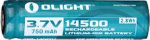 Olight 14500 Акумуляторна батарея 14500 3,7V 750mAh 14500: Приваблива ціна - Купити в Україні на EXIST.UA!