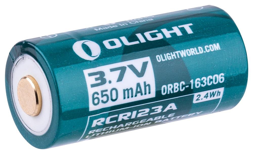 Olight ORBC-163CO6 Акумуляторна батарея 16340 з зарядним портом micro-USB ORBC163CO6: Купити в Україні - Добра ціна на EXIST.UA!