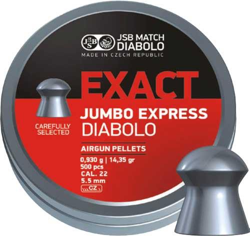 JSB 546277-250 Кулі пневматичні JSB Diabolo Exact Jumbo Express, 250 шт / уп, 0,93 г, 5,52 мм 546277250: Купити в Україні - Добра ціна на EXIST.UA!