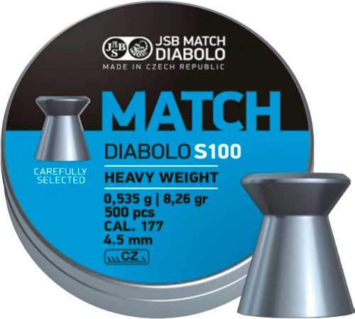 JSB 000025-500 Кулі пневматичні JSB Diabolo Match S 100, 500 шт / уп, 0,535 г, 4,5 мм 000025500: Купити в Україні - Добра ціна на EXIST.UA!