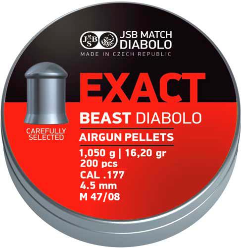 JSB 546279-200 Кулі пневм JSB Diabolo Exact Beast, 4,52 мм, 1,05 гр. (200шт / уп) 546279200: Купити в Україні - Добра ціна на EXIST.UA!