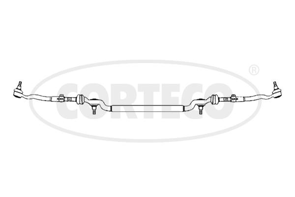 49396056 Corteco Тяга рульова з наконечником, комплект