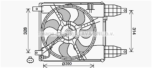 AVA CT7504 Вентилятор, система охолодження двигуна CT7504: Купити в Україні - Добра ціна на EXIST.UA!