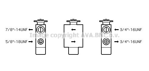 AVA VN1101 Клапан розширювальний кондиціонеру VN1101: Приваблива ціна - Купити в Україні на EXIST.UA!