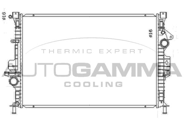 Autogamma 107806 Радіатор, система охолодження двигуна 107806: Купити в Україні - Добра ціна на EXIST.UA!