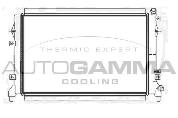 Autogamma 107817 Радіатор, система охолодження двигуна 107817: Купити в Україні - Добра ціна на EXIST.UA!