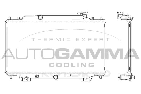 Autogamma 107827 Радіатор, система охолодження двигуна 107827: Купити в Україні - Добра ціна на EXIST.UA!