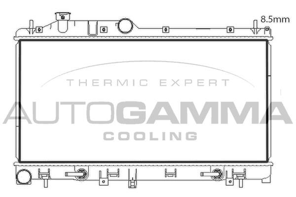 Autogamma 107837 Радіатор, система охолодження двигуна 107837: Купити в Україні - Добра ціна на EXIST.UA!