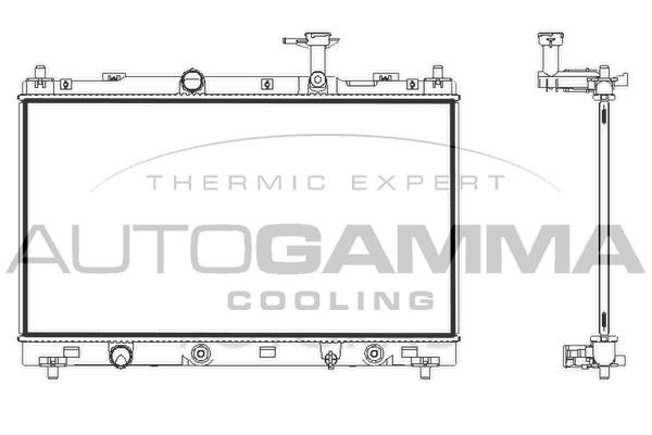 Autogamma 107847 Радіатор, система охолодження двигуна 107847: Купити в Україні - Добра ціна на EXIST.UA!