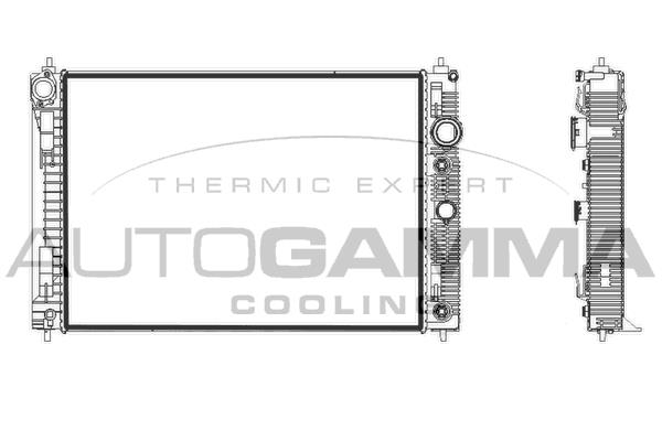 Autogamma 107932 Радіатор, система охолодження двигуна 107932: Купити в Україні - Добра ціна на EXIST.UA!