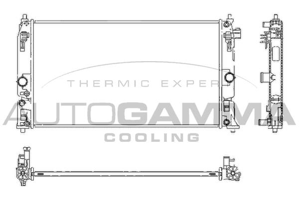 Autogamma 107985 Радіатор, система охолодження двигуна 107985: Купити в Україні - Добра ціна на EXIST.UA!