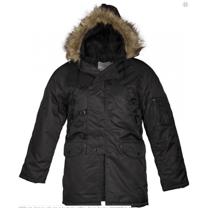 Mil-tec 10181002-L Куртка Аляска N3B чорна, L 10181002L: Купити в Україні - Добра ціна на EXIST.UA!