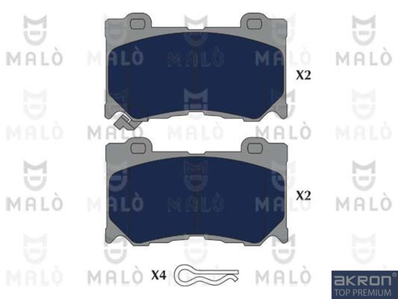 Malo 1051217 Гальмівні колодки, комплект 1051217: Купити в Україні - Добра ціна на EXIST.UA!