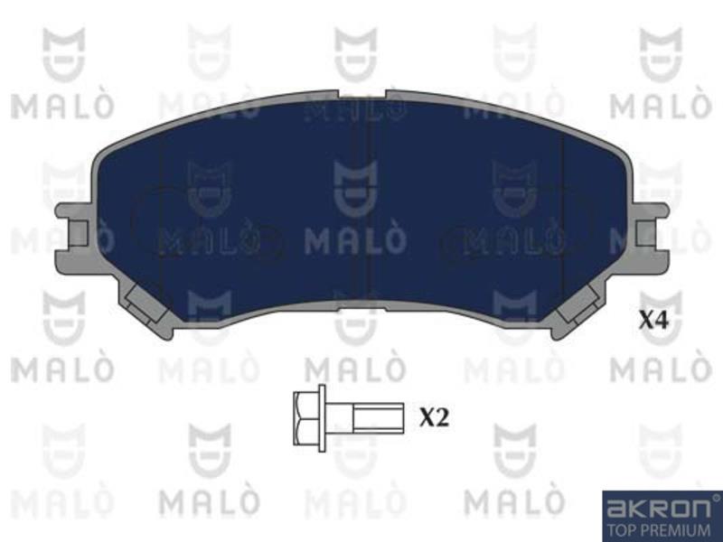 Malo 1051219 Гальмівні колодки, комплект 1051219: Купити в Україні - Добра ціна на EXIST.UA!