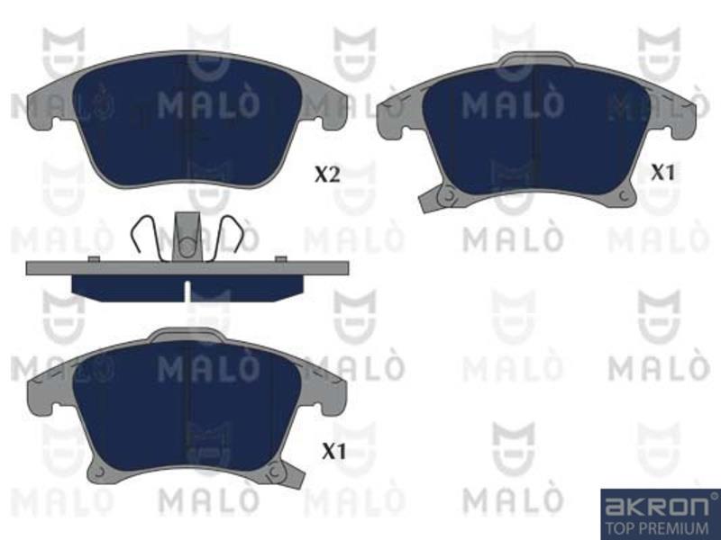 Malo 1051251 Гальмівні колодки, комплект 1051251: Купити в Україні - Добра ціна на EXIST.UA!