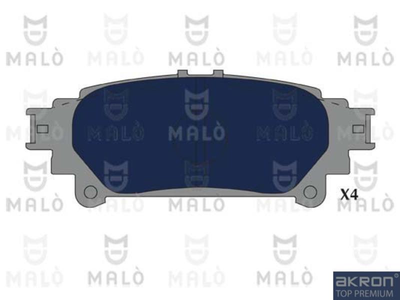 Malo 1051257 Гальмівні колодки, комплект 1051257: Купити в Україні - Добра ціна на EXIST.UA!