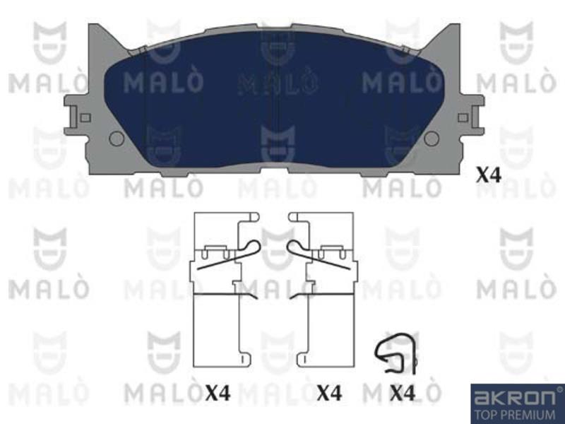 Malo 1051331 Гальмівні колодки, комплект 1051331: Купити в Україні - Добра ціна на EXIST.UA!