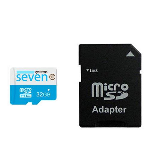 Seven System 26055 Карта пам'яті SEVEN Systems MicroSDHC + Адаптер SD 32GB Class 10 26055: Приваблива ціна - Купити в Україні на EXIST.UA!