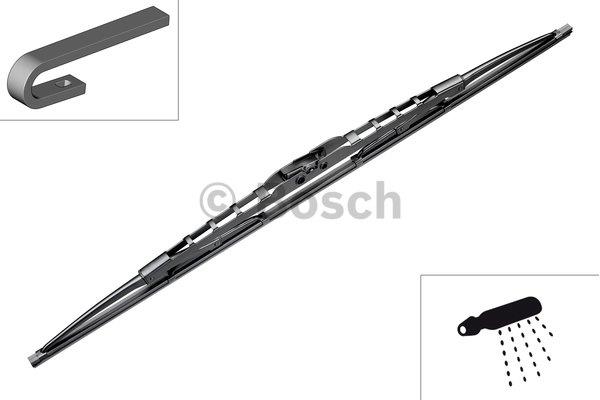 Bosch Щітка склоочисника каркасна Bosch Twin 700 мм (28&quot;) – ціна 948 UAH