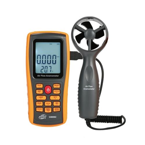 GM8902 Benetech Анемометр USB, выносная крыльчатка 0,3-45м/с, 0-45°C
