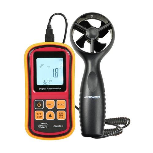 GM8901 Benetech Анемометр, выносная крыльчатка 0,8-45м/с, -10-45°C