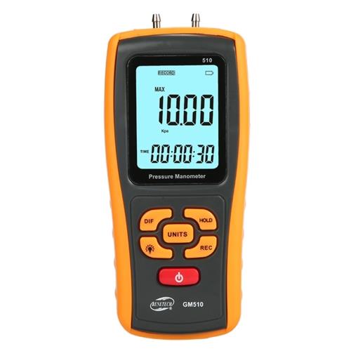GM510 Benetech Диференціальний мікро манометр USB, ± 10 кПа