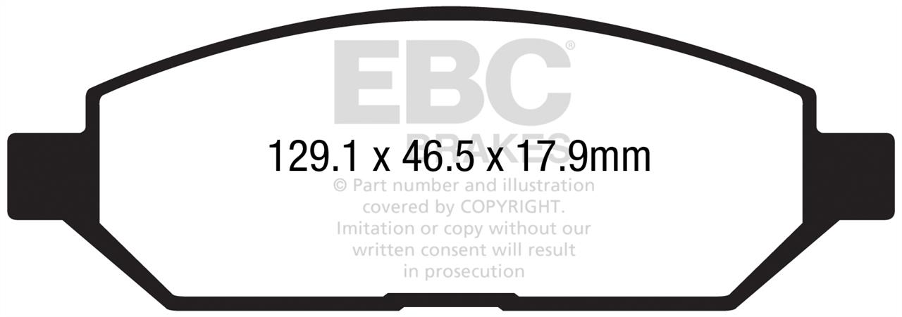 EBC DPX2292 Гальмівні колодки, комплект DPX2292: Купити в Україні - Добра ціна на EXIST.UA!