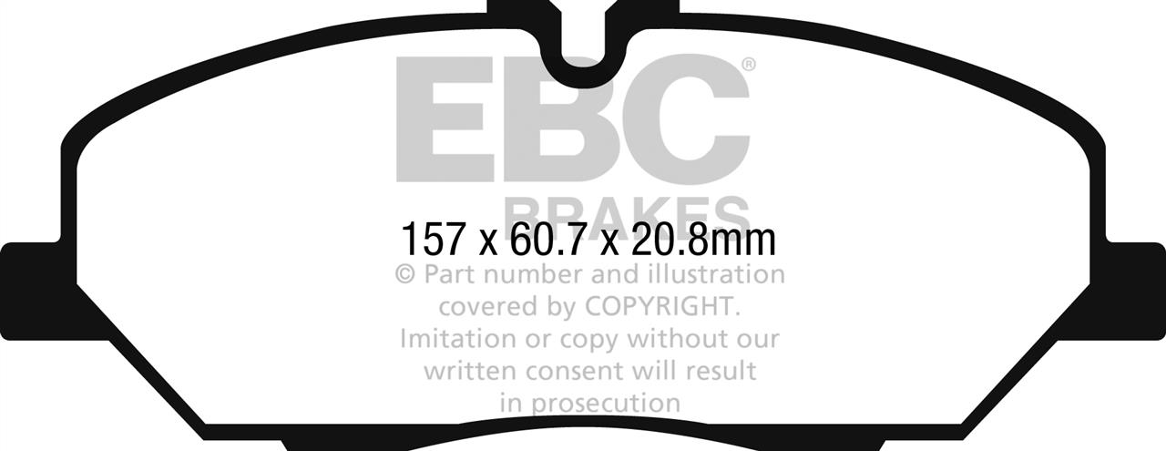 EBC DPX2285 Гальмівні колодки, комплект DPX2285: Приваблива ціна - Купити в Україні на EXIST.UA!